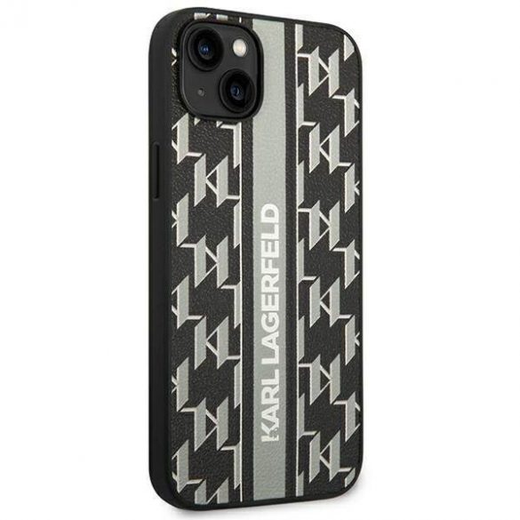 Karl Lagerfeld KLHCP14MPGKLSKG iPhone 14 Plus / 15 Plus 6,7" hardcase szary/gri Monogram Stripe