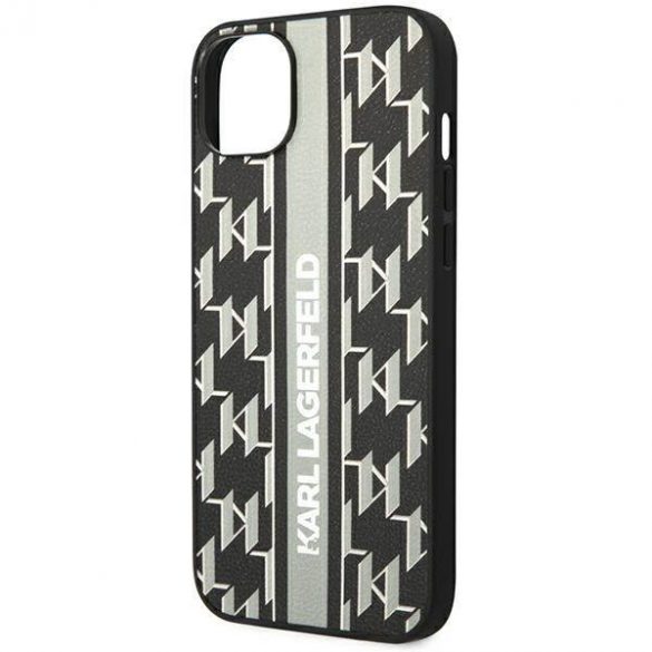 Karl Lagerfeld KLHCP14MPGKLSKG iPhone 14 Plus / 15 Plus 6,7" hardcase szary/gri Monogram Stripe