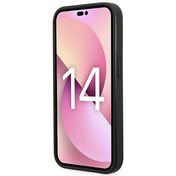 Karl Lagerfeld KLHCP14LPGKLSKG Husă rigidă pentru iPhone 14 Pro de 6,1 inchi, culoare gri/monogram Stripe