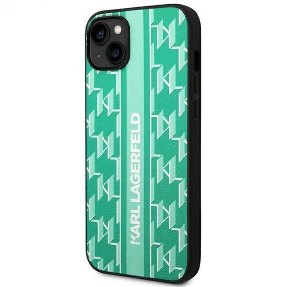 Karl Lagerfeld KLHCP14SPGKLSKN iPhone 14 / 15 / 13 6,1" hardcase zielony/verde Monogram Stripe