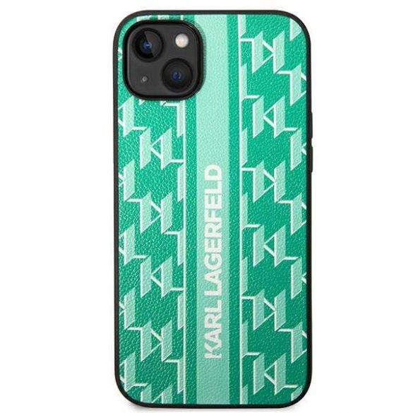 Karl Lagerfeld KLHCP14SPGKLSKN iPhone 14 / 15 / 13 6,1" hardcase zielony/verde Monogram Stripe