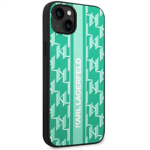 Karl Lagerfeld KLHCP14SPGKLSKN iPhone 14 / 15 / 13 6,1" hardcase zielony/verde Monogram Stripe