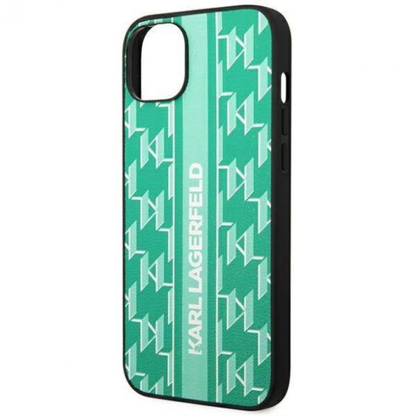 Karl Lagerfeld KLHCP14SPGKLSKN iPhone 14 / 15 / 13 6,1" hardcase zielony/verde Monogram Stripe