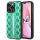 Karl Lagerfeld KLHCP14LPGKLSKN Husă rigidă zielony/verde pentru iPhone 14 Pro 6,1" Monogram Stripe