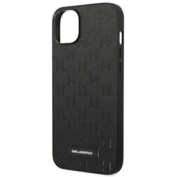 Karl Lagerfeld KLHCP14MSAKLHPK iPhone 14 Plus / 15 Plus 6,7" hardcase czarny/negru Saffiano Mono Metal Logo