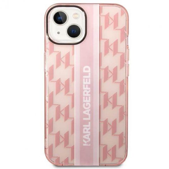 Karl Lagerfeld KLHCP14MHKLSPCP iPhone 14 Plus / 15 Plus 6,7" hardcase rożowy/roz Mono Vertical Stripe