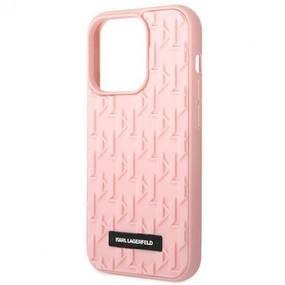 Karl Lagerfeld KLHCP14LRUPKLPP iPhone 14 Pro 6,1" husă rigidă rożowy/roz 3D Monogram