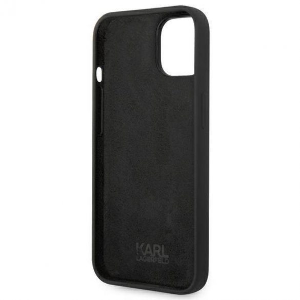 Karl Lagerfeld KLHCP14SSLKHBK iPhone 14 / 15 / 13 6,1" hard Husă negru / negru Silicone Karl's Head