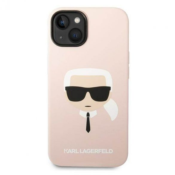 Karl Lagerfeld KLHCP14MSLKHLP iPhone 14 Plus / 15 Plus 6,7" hardcase różowy/roz Silicon Karl's Head