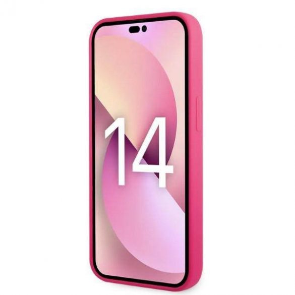 Karl Lagerfeld KLHCP14MSRSGRCF Husă rigidă pentru iPhone 14 Plus / 15 Plus de 6,7" różowy/roz Silicon RSG