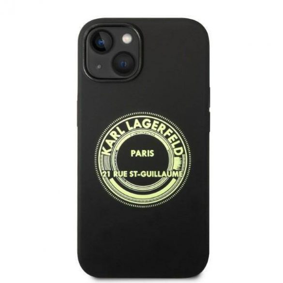 Karl Lagerfeld KLHCP14SSRSGRCK iPhone 14 / 15 / 13 6,1" hardcase czarny/negru Silicon RSG