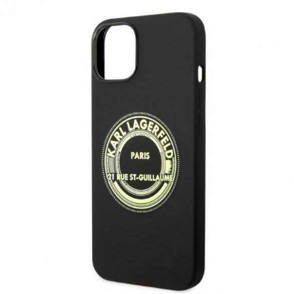 Karl Lagerfeld KLHCP14SSRSGRCK iPhone 14 / 15 / 13 6,1" hardcase czarny/negru Silicon RSG