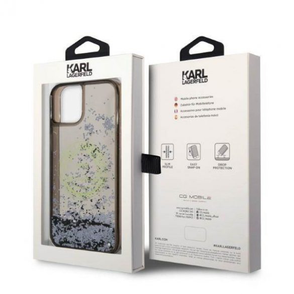 Karl Lagerfeld KLHCP14MLCRSGRK iPhone 14 Plus / 15 Plus 6,7" czarny/negru hardcase Liquid Glitter RSG