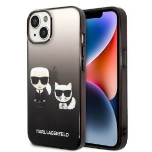 Karl Lagerfeld KLHCP14MTGKCK iPhone 14 Plus / 15 Plus 6,7" hardcase czarny/negru Gradient Ikonik Karl & Choupette