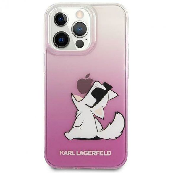 Karl Lagerfeld KLHCP14LCFNRCPI iPhone 14 Pro 6,1" husă rigidă rożowy/roz Choupette Fun