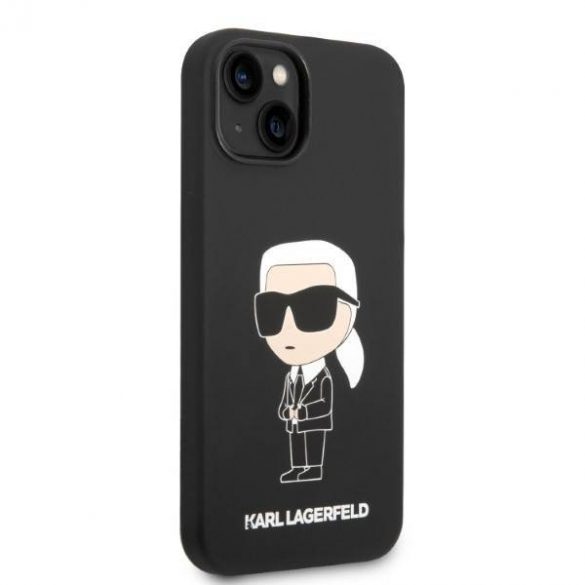 Karl Lagerfeld KLHCP14MSNIKBCK iPhone 14 Plus / 15 Plus 6,7" hardcase czarny/negru Silicon Ikonik