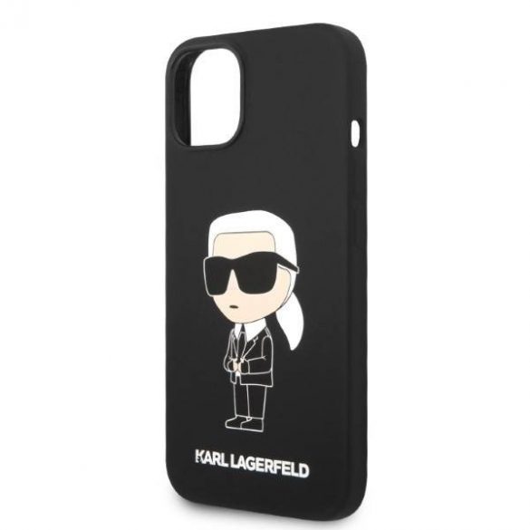 Karl Lagerfeld KLHCP14MSNIKBCK iPhone 14 Plus / 15 Plus 6,7" hardcase czarny/negru Silicon Ikonik