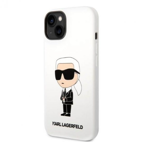 Karl Lagerfeld KLHCP14SSNIKBCH iPhone 14 / 15 / 13 6,1" hardcase biały/alb Silicon Ikonik