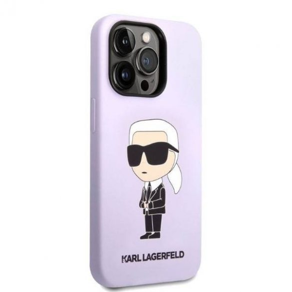 Karl Lagerfeld KLHCP14XSNIKBCU iPhone 14 Pro Max 6,7" Hardcase violet/violet Husă Ikonik din silicon