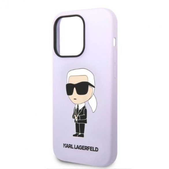 Karl Lagerfeld KLHCP14XSNIKBCU iPhone 14 Pro Max 6,7" Hardcase violet/violet Husă Ikonik din silicon