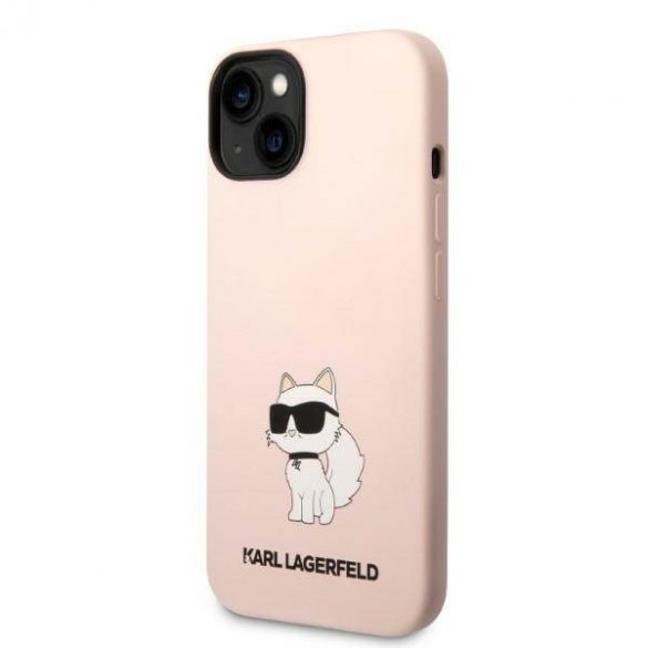 Karl Lagerfeld KLHCP14SSNCHBCP iPhone 14 / 15 / 13 6,1" hard Husă roz/roz Silicone Choupette