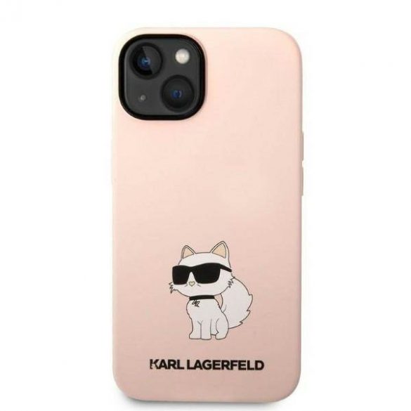 Karl Lagerfeld KLHCP14SSNCHBCP iPhone 14 / 15 / 13 6,1" hard Husă roz/roz Silicone Choupette