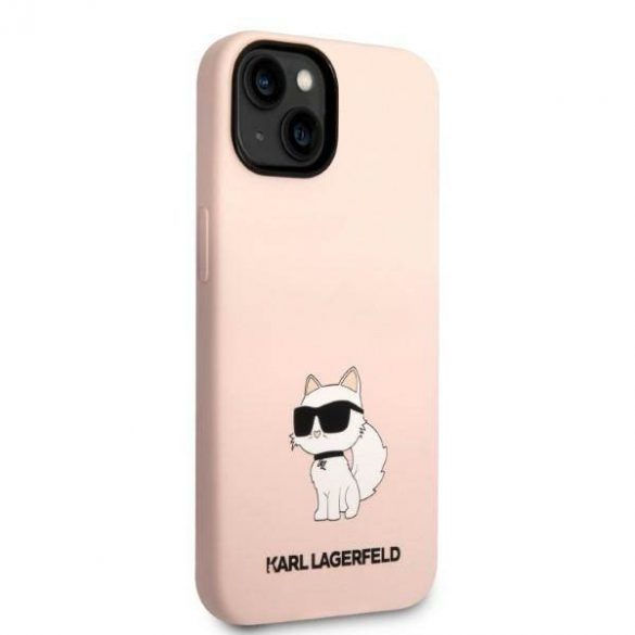 Karl Lagerfeld KLHCP14SSNCHBCP iPhone 14 / 15 / 13 6,1" hard Husă roz/roz Silicone Choupette