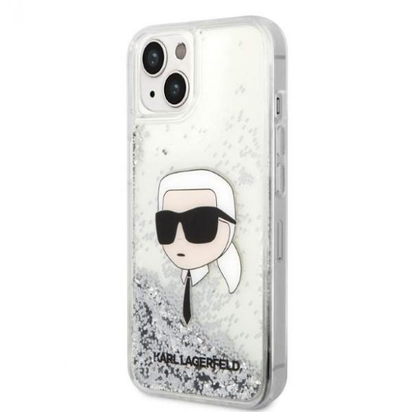 Karl Lagerfeld KLHCP14MLNKHCH iPhone 14 Plus / 15 Plus 6,7" srebrny/argintiu hardcase Glitter Karl Head