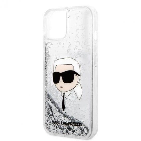 Karl Lagerfeld KLHCP14MLNKHCH iPhone 14 Plus / 15 Plus 6,7" srebrny/argintiu hardcase Glitter Karl Head