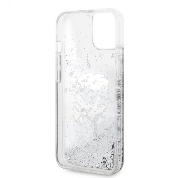 Karl Lagerfeld KLHCP14MLNKHCH iPhone 14 Plus / 15 Plus 6,7" srebrny/argintiu hardcase Glitter Karl Head