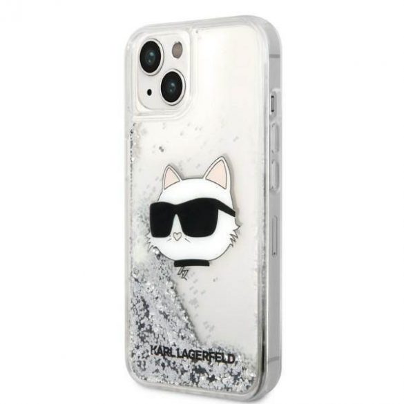 Karl Lagerfeld KLHCP14MLNCHCS iPhone 14 Plus / 15 Plus 6,7" srebrny/argintiu hardcase Glitter Choupette Head