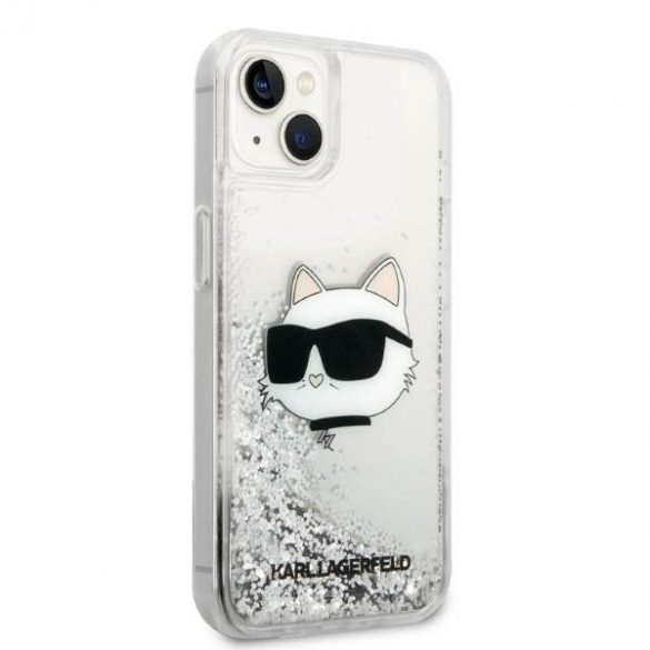 Karl Lagerfeld KLHCP14MLNCHCS iPhone 14 Plus / 15 Plus 6,7" srebrny/argintiu hardcase Glitter Choupette Head