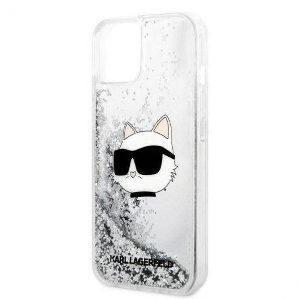 Karl Lagerfeld KLHCP14MLNCHCS iPhone 14 Plus / 15 Plus 6,7" srebrny/argintiu hardcase Glitter Choupette Head