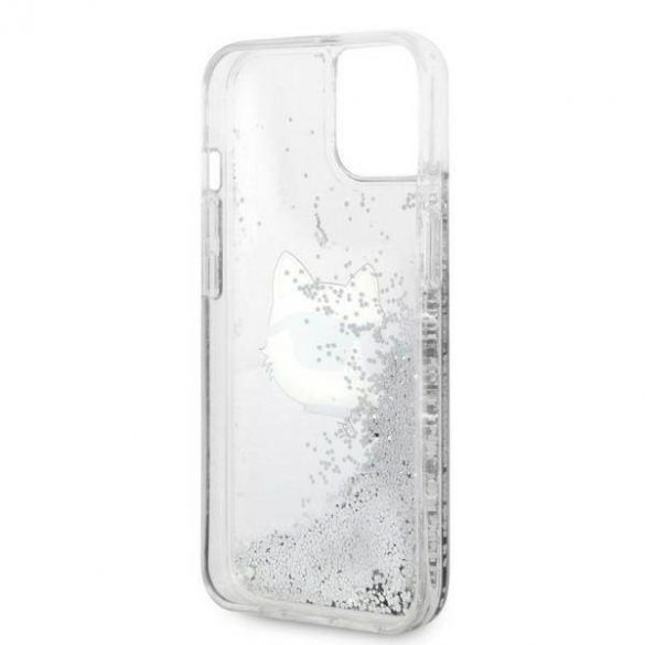 Karl Lagerfeld KLHCP14MLNCHCS iPhone 14 Plus / 15 Plus 6,7" srebrny/argintiu hardcase Glitter Choupette Head