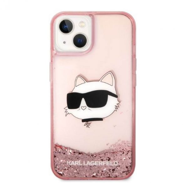 Karl Lagerfeld KLHCP14MLNCHCP iPhone 14 Plus / 15 Plus 6,7" rożowy/roz hardcase Glitter Choupette Head