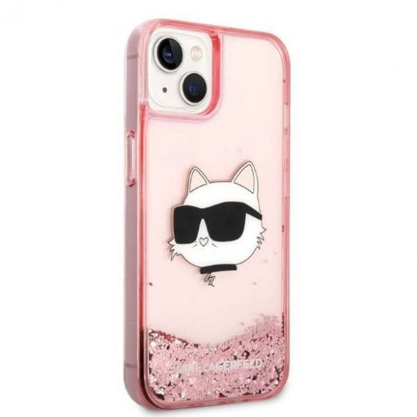 Karl Lagerfeld KLHCP14MLNCHCP iPhone 14 Plus / 15 Plus 6,7" rożowy/roz hardcase Glitter Choupette Head