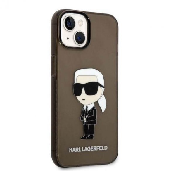 Karl Lagerfeld KLHCP14MHNIKTCK iPhone 14 Plus / 15 Plus 6,7" czarny/negru hardcase Ikonik Karl Lagerfeld