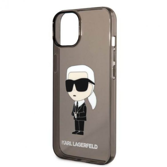 Karl Lagerfeld KLHCP14MHNIKTCK iPhone 14 Plus / 15 Plus 6,7" czarny/negru hardcase Ikonik Karl Lagerfeld