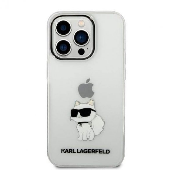 Karl Lagerfeld KLHCP14LHNCHTCT iPhone 14 Pro 6,1"Husătare transparentă Ikonik Choupette