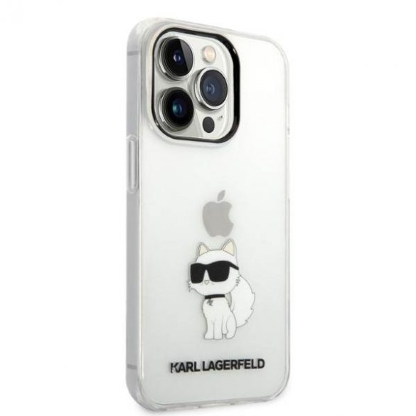 Karl Lagerfeld KLHCP14LHNCHTCT iPhone 14 Pro 6,1"Husătare transparentă Ikonik Choupette