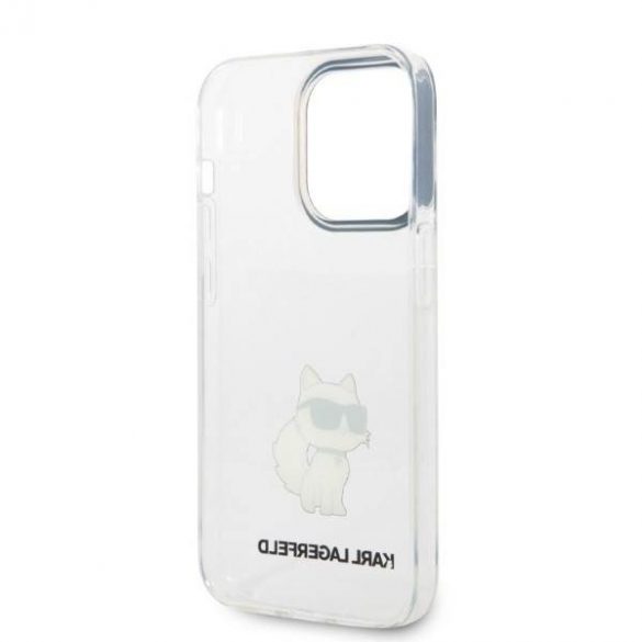 Karl Lagerfeld KLHCP14LHNCHTCT iPhone 14 Pro 6,1"Husătare transparentă Ikonik Choupette