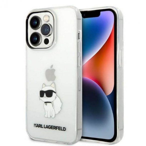 Karl Lagerfeld KLHCP14XHNCHTCT iPhone 14 Pro Max 6,7" husă rigidă transparentă Ikonik Choupette