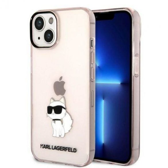 Karl Lagerfeld KLHCP14MHNCHTCP iPhone 14 Plus / 15 Plus 6,7" rożowy/roz husă rigidă Ikonik Choupette