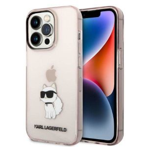 Karl Lagerfeld KLHCP14LHNCHTCP iPhone 14 Pro 6,1" rożowy/roz husă rigidă Ikonik Choupette