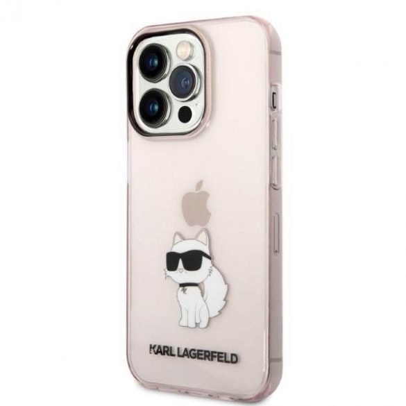 Karl Lagerfeld KLHCP14LHNCHTCP iPhone 14 Pro 6,1" rożowy/roz husă rigidă Ikonik Choupette