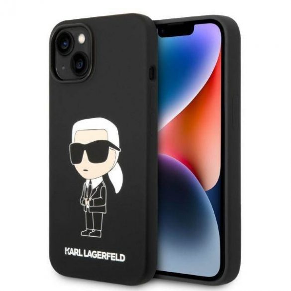 Karl Lagerfeld KLHMP14MSNIKBCK iPhone 14 Plus / 15 Plus 6,7" hardcase czarny/negru Silicon Ikonik Magsafe