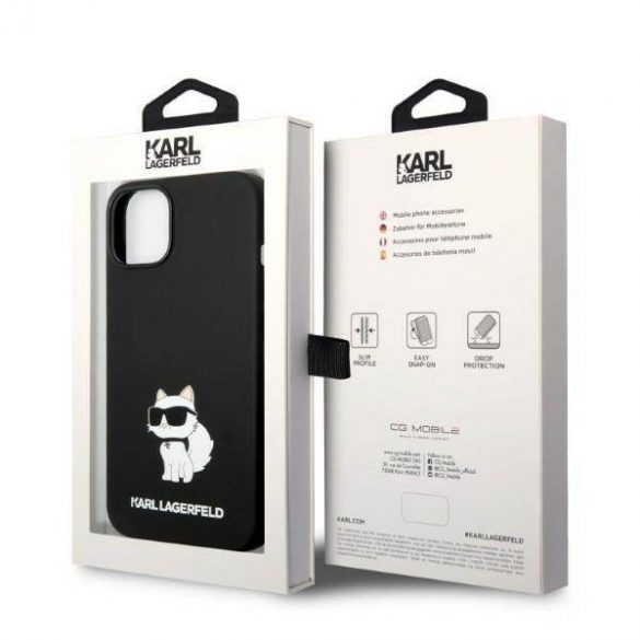 Karl Lagerfeld KLHMP14MSNCHBCK iPhone 14 Plus / 15 Plus 6,7" hardcase czarny/negru Silicon Choupette MagSafe