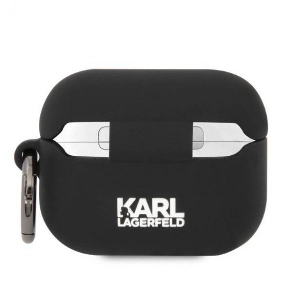 Husa Karl Lagerfeld KLAPRUNIKK AirPods Pro carcasa/neagra Husa Karl Head 3D din silicon