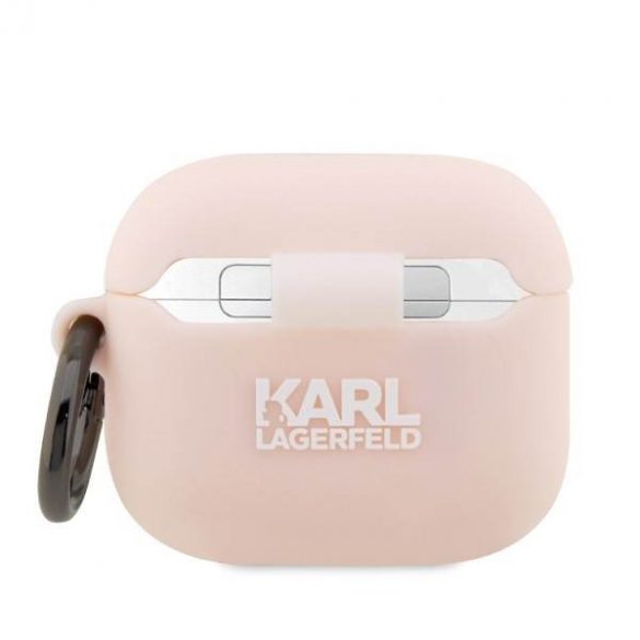 Husa Karl Lagerfeld KLA3RUNIKP AirPods 3 rożowy/roz Husa Karl Head 3D din silicon