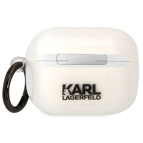 Husa Karl Lagerfeld KLAPHNCHTCT Airpods Pro transparenta Ikonik Choupette